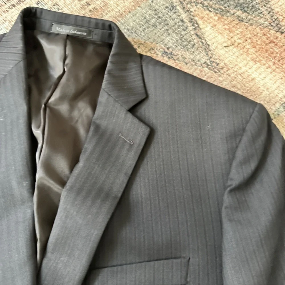 Mens Izod Black Suit sz 46L